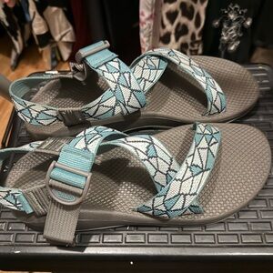 Chaco Blue and Gray Sandals